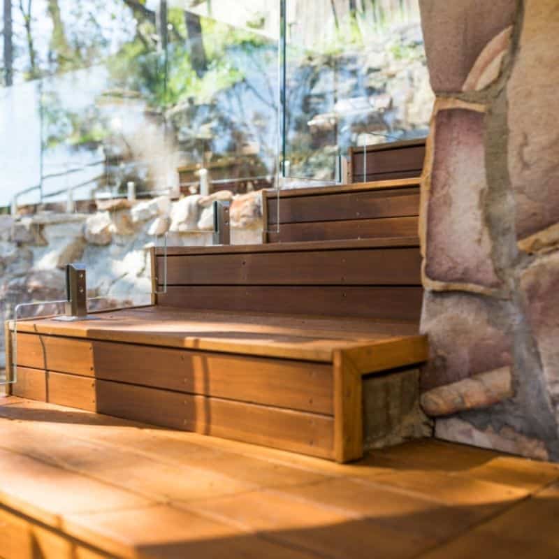 custom timber steps